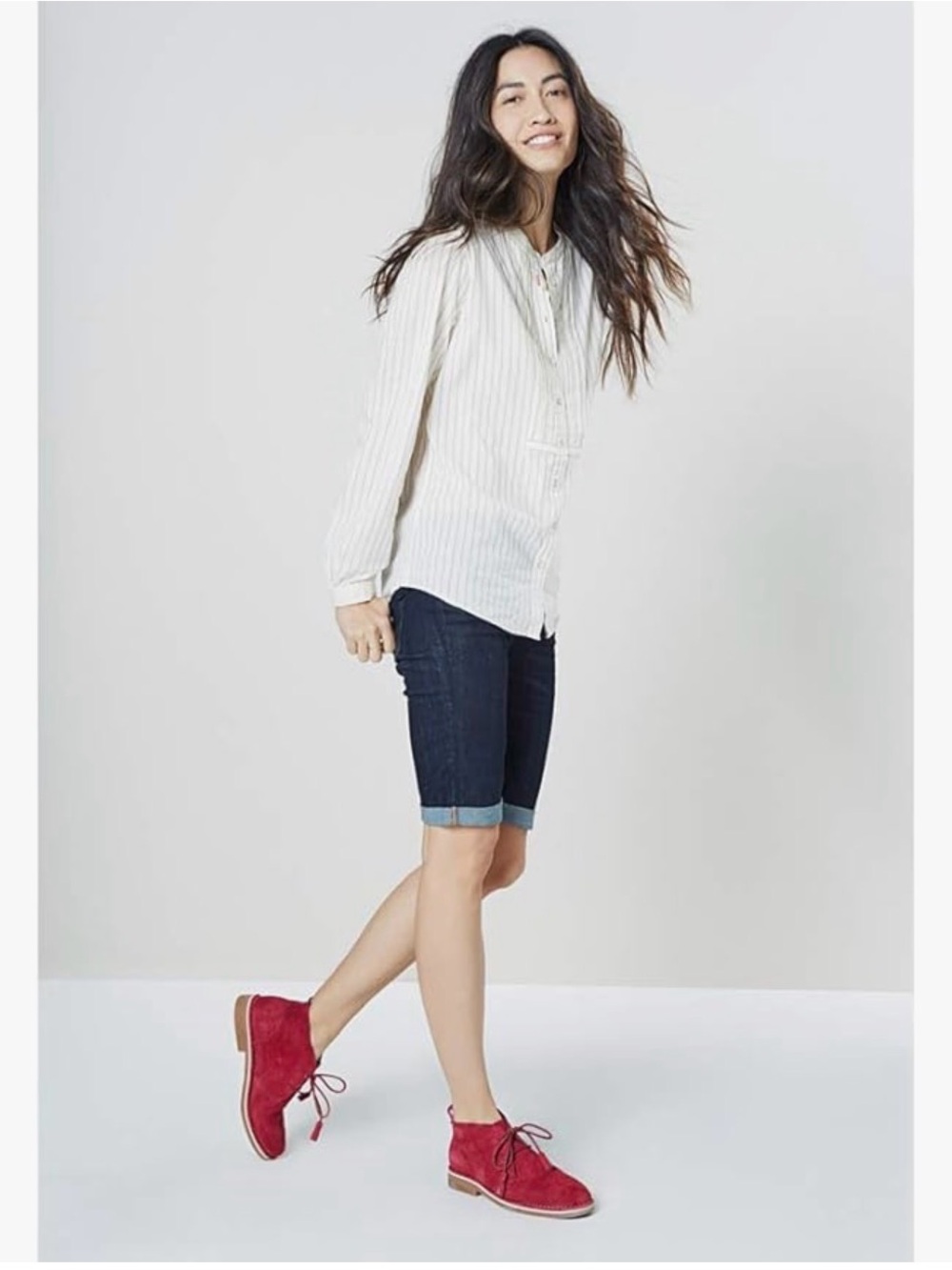 Hush Puppies Raspberry Suede Tassel Lace-Up Ankle Boots - Picture 5 of 5